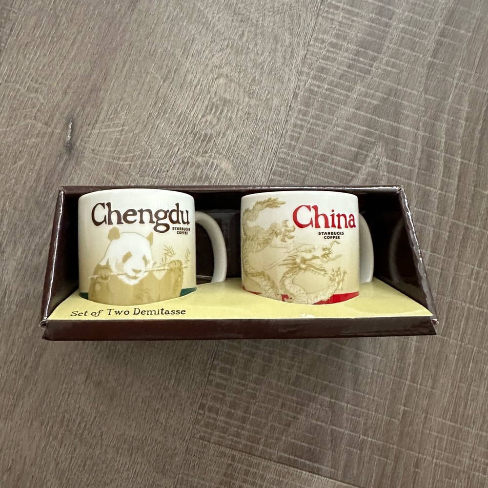 New Starbucks Collector Series Ceramic 3oz Mini Demitasse Mug CHENGDU / CHINA